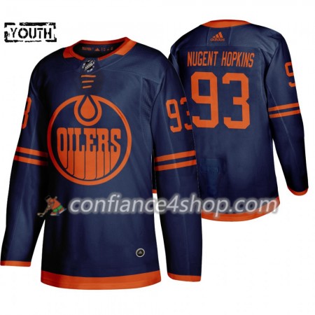 Adidas Maillot de Hockey Edmonton Oilers Ryan Nugent-Hopkins 93 Adidas 2019-20 Bleu Authentic - Enfant